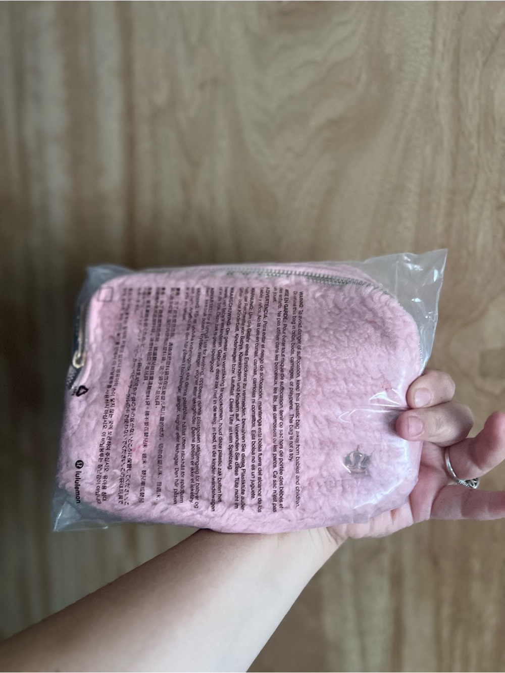 lululemon athletica Pink Sherpa Fanny pack